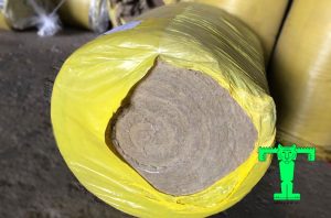Bông khoáng Rockwool cuộn có lưới 5