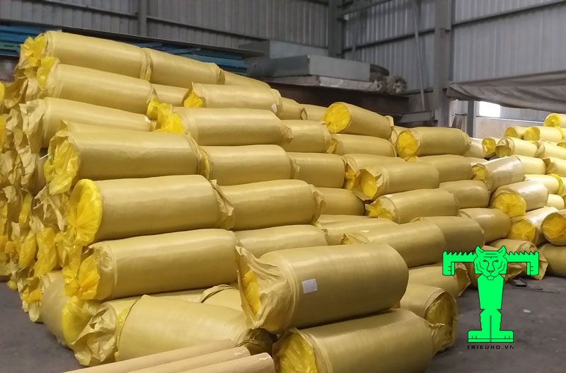 bông thủy tinh cách nhiệt cuộn bạc 32kg/m3 1
